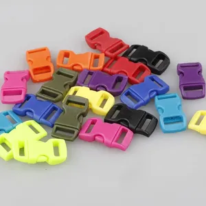 Fibbie in plastica colorata a sgancio rapido per bracciali paracord e accessori fai da te