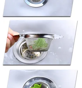 Cestello filtro per lavello da cucina in acciaio inossidabile per rifiuti e scarico.