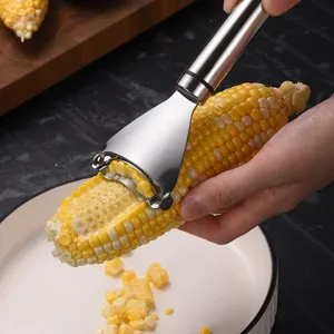Edelstahl Maiskolbenschäler manueller Küchen Maisentkerner Werkzeug für das tägliche Kochen.