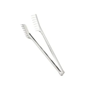 Stainless Steel Pasta Tong Comb Shaped Food Tong BBQ Grill Steak Tongs Buffet Kitchen Tool
