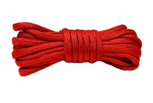 Cuerda de supervivencia roja 550lb paracord 7 hilos para tienda de campaña 150