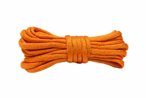 Cuerda de paracaídas naranja de 550 lbs y 7 hilos, ideal para tiendas de campaña y pulseras.
