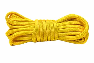 Cuerda de supervivencia paracord amarilla de 7 hilos para camping al aire libre y manualidades.