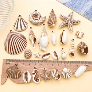 Acryl Ozean Serie Muschel Seestern Seepferdchen Anhänger DIY Schmuck Zubehör Teile