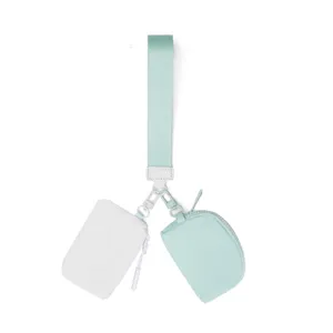Macaron wrist strap multi-functional coin purse mini portable card bag waterproof key pouch