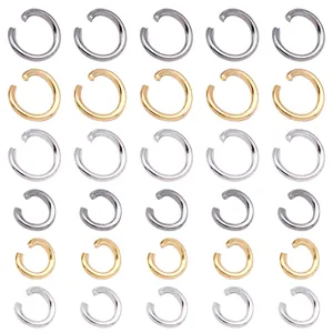 Anellini Aperti in Rame Placcati Oro 18K Placcatura in Oro Vero Accessori per Portachiavi Collana Bracciale Fatti a Mano DIY Gioielli