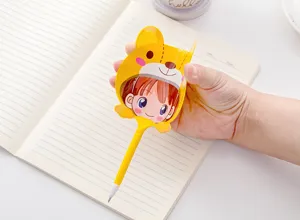 Cute cartoon animal fan pen student creative stationery writing pen notebook matching item