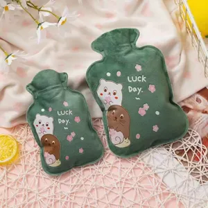 Plush hot water bag cute cartoon hand warmer soft thickened winter warm water bottle detail