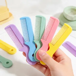 Candy Color Mini Portable Hair Comb Cute Kids Girls Hairdressing Hair Brush Plastic Travel Comb