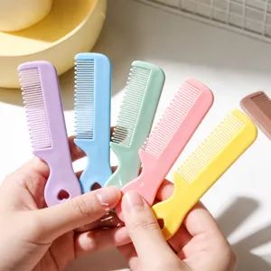 Colorful mini portable hair combs set, cute plastic small combs for kids and daily travel use.