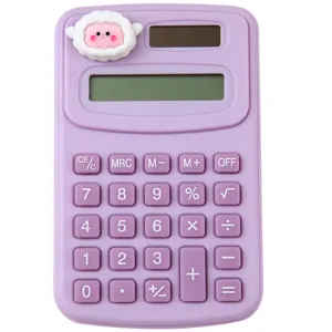 Mini Cute Cartoon Calculator Portable Electronic Calculator With Clear Display Cute Animal Figurine For Office School