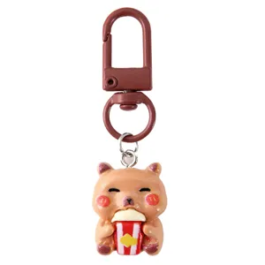 Cute cartoon guinea pig keychain car key ring bag pendant cute accessories gift for couples