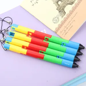 Süßer koreanischer kreativer faltbarer Kugelschreiber, bunter biegsamer Spielzeugstift.