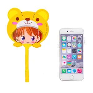 Cartoon bear fan pen cute student stationery creative plastic writing pen with mini fan.