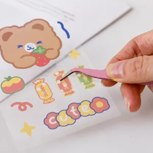 Edelstahl Macaron Farbe Handbuch Ledger Pinzette Gebogene Gerade Spitze DIY Handwerk Schreibwaren Präzision Pinzette Werkzeug