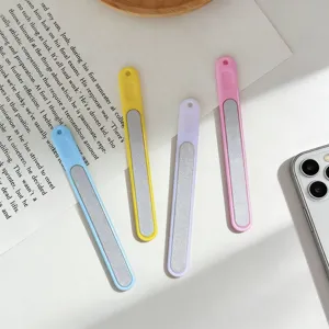 Candy color nail file set portable double sided abrasive manicure tool for women daily nail care