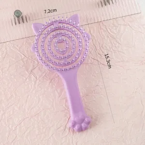 Détails de la brosse à cheveux coussin d'air chat mignon, peigne de massage portable.