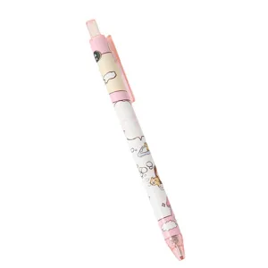Cute pink cartoon cat neutral gel pen for students, smooth writing press stationery office supply.
