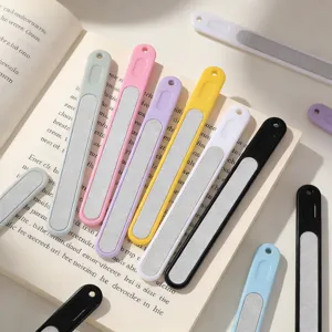 Candy color nail file set detail, double sided abrasive strip for manicure and polishing care.
