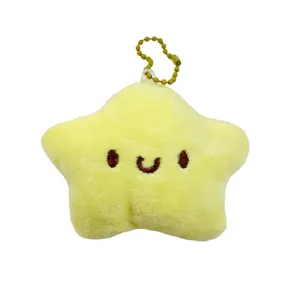 Cartoon Stern Und Schwein Plüschtier Schlüsselanhänger Süßes Kuscheltier Puppe Anhänger Tasche Hängendes Ornament Kinder Spielzeug Geschenk