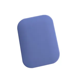 Portable folding makeup mirror, compact pocket size for travel and daily use, blue color.