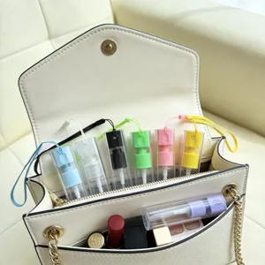 Portable 10ml candy color spray bottle set, travel refillable mini perfume container for outdoor.