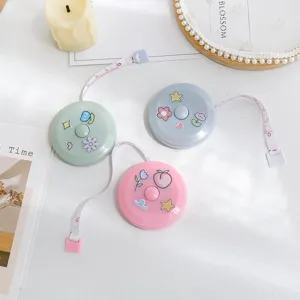 Mini cinta métrica portátil de estilo nórdico, bonita regla suave para medición corporal.