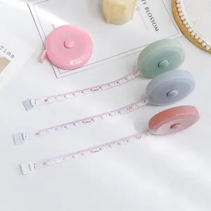 Mini cinta métrica flexible portátil de 150cm para cuerpo cintura ropa y mediciones.
