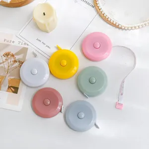 Mini cinta métrica estilo nórdico portátil colorida regla suave para medición de cintura