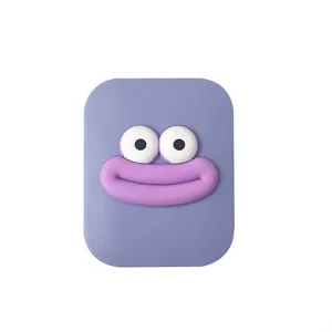 Purple cartoon big mouth folding makeup mirror portable cute compact mirror for daily use student