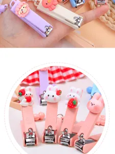 Tagliaunghie con ciondolo di animale cartone animato carino per casa, strumento manicure.