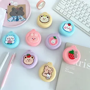 Mini spazzola per capelli pieghevole e portatile con simpatici animali, ideale.