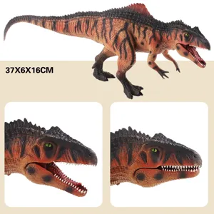 Realistic Giganotosaurus dinosaur action figure toy static animal model collectible 37cm