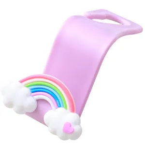 Leuke Cartoon Auto Hoofdsteun Haak Multifunctionele Verborgen Achterbank Opbergbehanger Voor Tas Masker Auto Interieur Accessoires