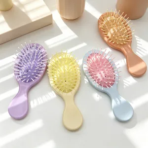Peigne à Coussin d'Air Mini Portable Enfants Étudiants Voyage Brosse de Massage Capillaire Couleur Macaron Mignonne Outil de Coiffure Quotidien