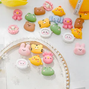 Cute resin animal charms flatback for phone case DIY craft decoration cute multi-style assortment