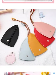 Estuche de cuero PU para llaves colorido funda protectora creativa para llaves de coche