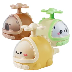 Lindo Juguete De Helicóptero De Animales Coche De Inercia De Empuje Silbato Juguete Educativo Modelo De Avión De Dibujos Animados Para Niños