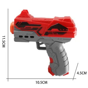 Mini soft bullet toy gun red grey sci-fi model children interactive game blasters
