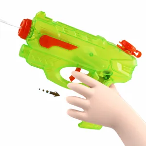 17cm children water gun toy transparent green summer outdoor beach pool bathing interactive game