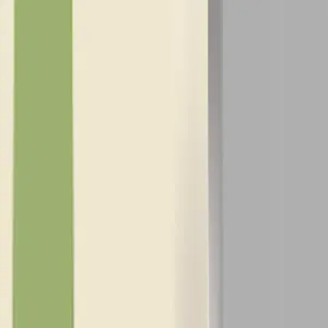Green and beige vertical stripes detail view of children toy packaging or smooth surface.