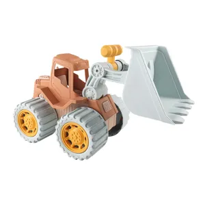 Children wheat straw bulldozer toy beach sliding simulation engineering vehicle model