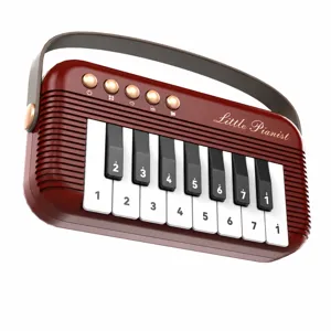 Portable Mini Electronic Piano Toy Kids Educational Musical Instrument Retro Pocket Piano