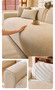 Summer luxury sofa cushion high density skin-friendly jacquard cover minimalist style detail view