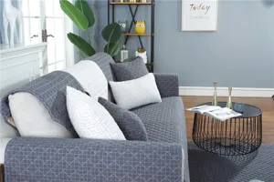 Modern minimalist quilted sofa cover for all seasons, anti-slip fabric couch protector towel.