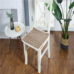 Winter Plüsch Stuhlkissen mit Strickmuster, weiches Sitzkissen für Esszimmer Büro Zuhause.