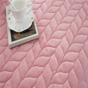 Alfombra de ventana de terciopelo cristal rosa cojin tatami de felpa decoracion suave.