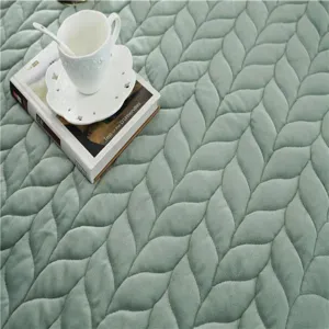 Alfombra moderna de terciopelo cristal para ventana, alfombrilla tatami verde acolchada.