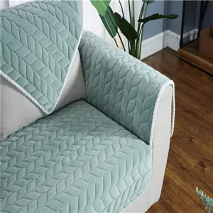 Pluesch Sofa Kissen dick warm Winter Sofa Ueberzug modernes einfaches Design weicher Stoff