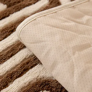 Retro jacquard sofa mat anti-slip cushion plush thick cover soft winter home textile